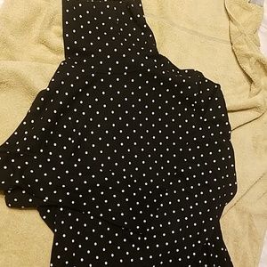 Liz Claiborne Polka Dot Black Turtleneck